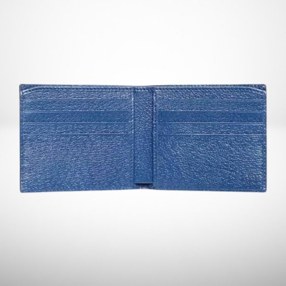 Gucci GG Marmont Royal Blue Leather bi-fold Wallet - Picture 2 of 4